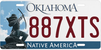 OK license plate 887XTS