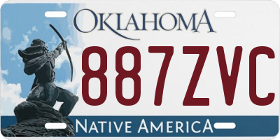 OK license plate 887ZVC