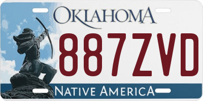 OK license plate 887ZVD