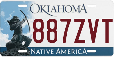 OK license plate 887ZVT