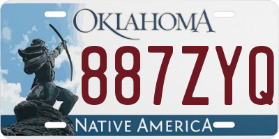 OK license plate 887ZYQ