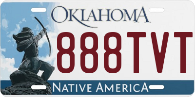 OK license plate 888TVT