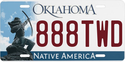 OK license plate 888TWD