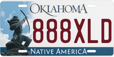 OK license plate 888XLD