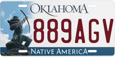 OK license plate 889AGV