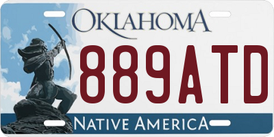 OK license plate 889ATD