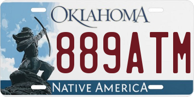 OK license plate 889ATM