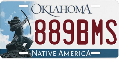 OK license plate 889BMS