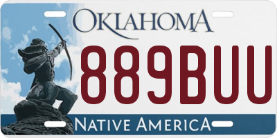 OK license plate 889BUU