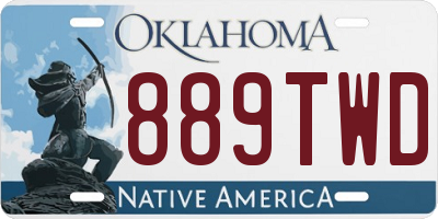 OK license plate 889TWD
