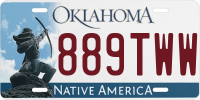 OK license plate 889TWW