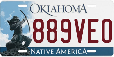 OK license plate 889VEO