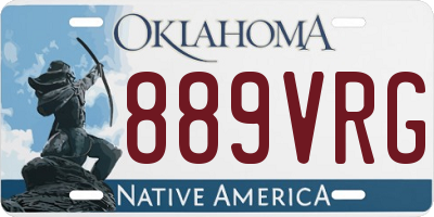 OK license plate 889VRG