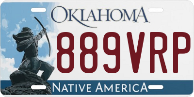 OK license plate 889VRP