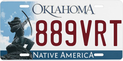 OK license plate 889VRT