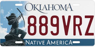 OK license plate 889VRZ