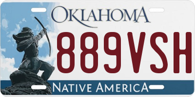 OK license plate 889VSH