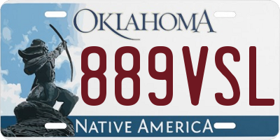 OK license plate 889VSL