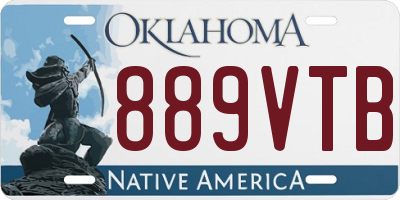 OK license plate 889VTB