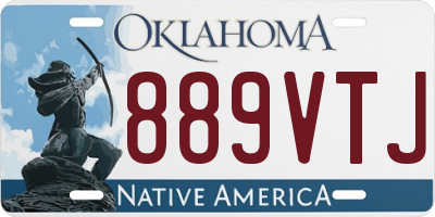 OK license plate 889VTJ