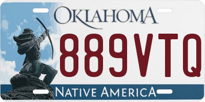 OK license plate 889VTQ