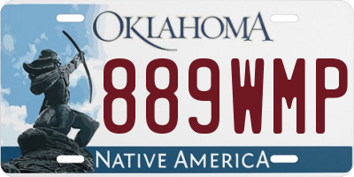 OK license plate 889WMP