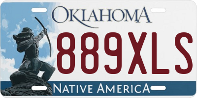 OK license plate 889XLS