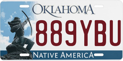 OK license plate 889YBU