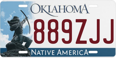OK license plate 889ZJJ