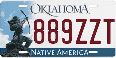 OK license plate 889ZZT