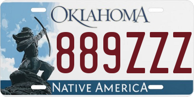 OK license plate 889ZZZ