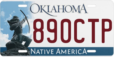 OK license plate 890CTP