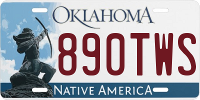 OK license plate 890TWS