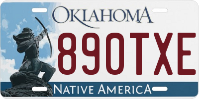 OK license plate 890TXE