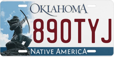 OK license plate 890TYJ