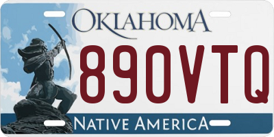 OK license plate 890VTQ
