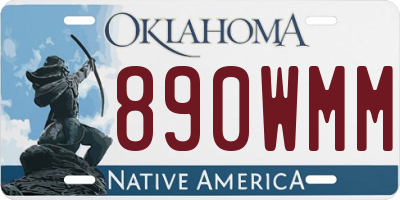OK license plate 890WMM