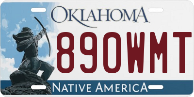 OK license plate 890WMT