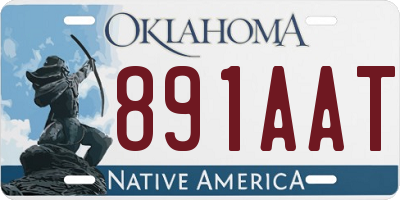OK license plate 891AAT