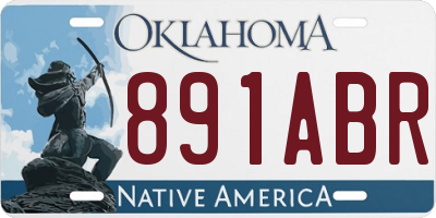 OK license plate 891ABR