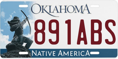 OK license plate 891ABS