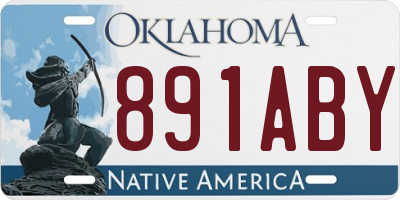 OK license plate 891ABY