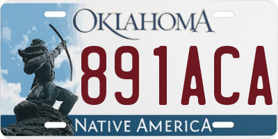 OK license plate 891ACA