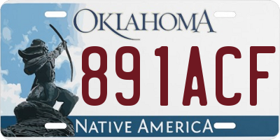 OK license plate 891ACF