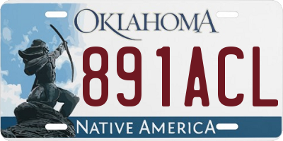 OK license plate 891ACL