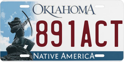 OK license plate 891ACT