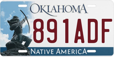 OK license plate 891ADF