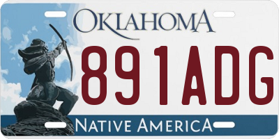 OK license plate 891ADG