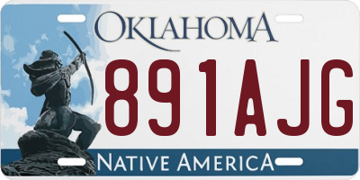 OK license plate 891AJG