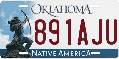 OK license plate 891AJU